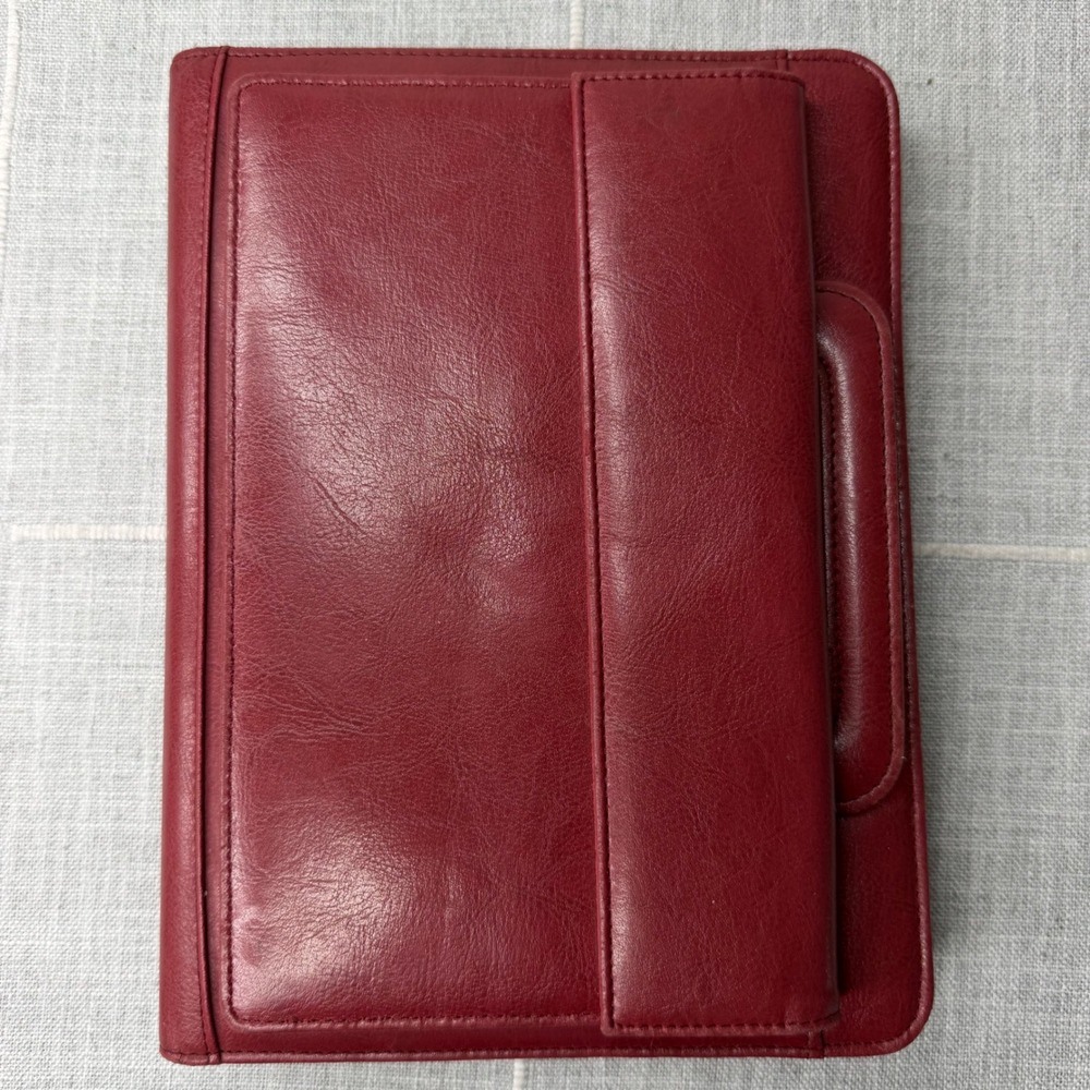 365 Franklin Covey Red A5 Planner Cover 7 Ring Binder Organizer with Handle